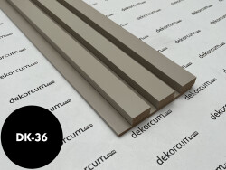  Üç Çıtalı Ahşap Duvar Lambiri Saten - DEKORCUM