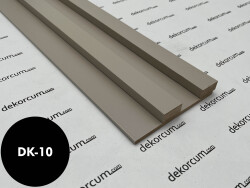 2.7cm Çift Çıtalı Ahşap Duvar Lambiri Saten - DEKORCUM