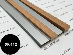 2.7cm Çıtalı Aynalı Ahşap Duvar Lambiri Teak - DEKORCUM