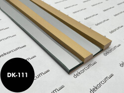 2.7cm Çıtalı Aynalı Ahşap Duvar Lambiri Varak - DEKORCUM