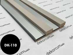 2.7cm Çıtalı Aynalı Ahşap Duvar Lambiri Saten - DEKORCUM