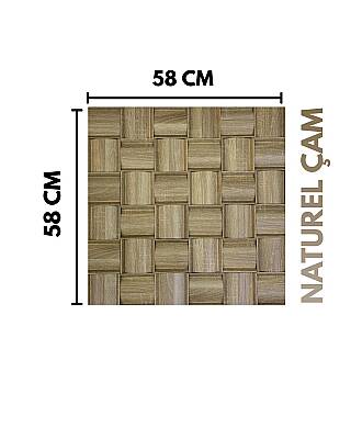 3D Akustik Doğal Ahşap - Natural Çam - 1