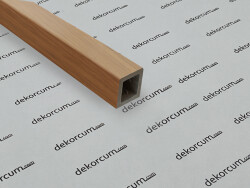 4x4 Ahşap Dekorasyon Profili Teak - DEKORCUM