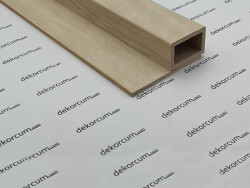 4x6 cm Profilli Ahşap Lambiri Duvar Paneli NATURAL ÇAM - DEKORCUM