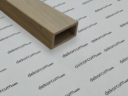 4x8 Ahşap Dekorasyon Profili Gold Ceviz - DEKORCUM