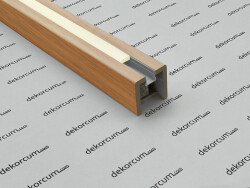 5x5 Ahşap Ledli Seperatör Ara Bölme TEAK - DEKORCUM