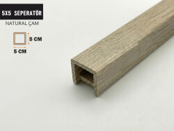 5x5 Ahşap Seperatör Ara Bölme NATURAL ÇAM - DEKORCUM