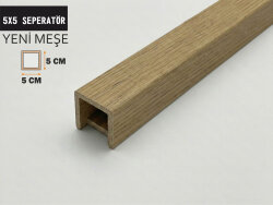 5x5 Ahşap Seperatör Ara Bölme YENİ MEŞE - DEKORCUM