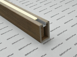 5x8 Ahşap Ledli Seperatör Ara Bölme GOLD CEVİZ - DEKORCUM