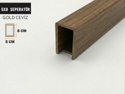 5x8 Ahşap Seperatör Ara Bölme GOLD CEVİZ - DEKORCUM