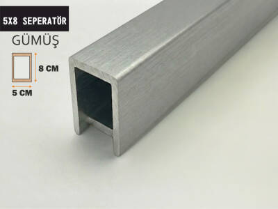 5x8 Ahşap Seperatör Ara Bölme GÜMÜŞ - 1