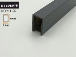 5x8 Ahşap Seperatör Ara Bölme KOYU GRİ - DEKORCUM