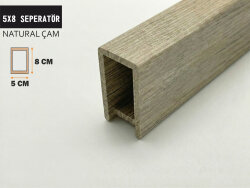 5x8 Ahşap Seperatör Ara Bölme NATURAL ÇAM - DEKORCUM