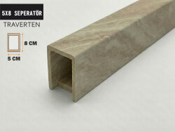5x8 Ahşap Seperatör Ara Bölme TRAVERTEN - DEKORCUM