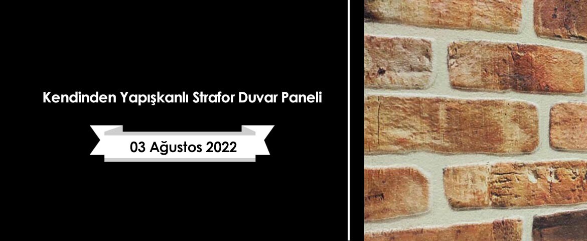 Kendinden Yapışkanlı Strafor Duvar Paneli