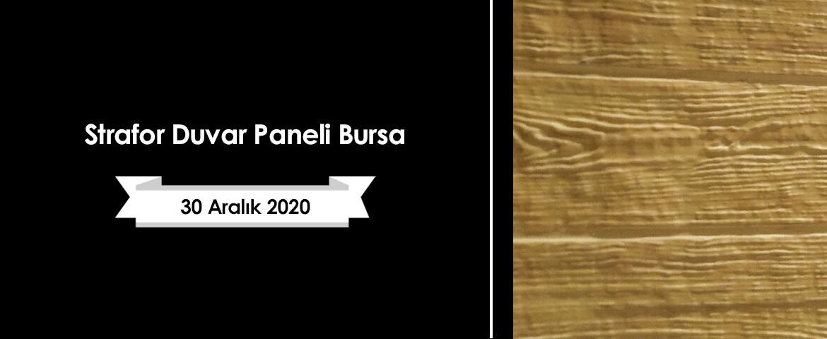 Strafor Duvar Paneli Bursa