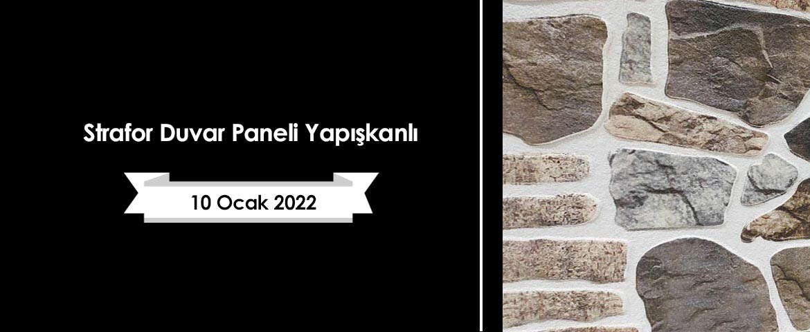 Strafor Duvar Paneli Yapışkanlı