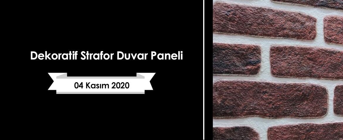 Dekoratif Strafor Duvar Paneli