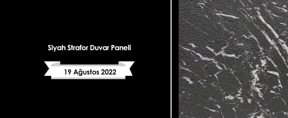 Siyah Strafor Duvar Paneli