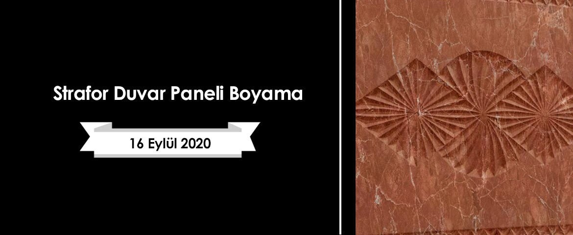 Strafor Duvar Paneli Boyama