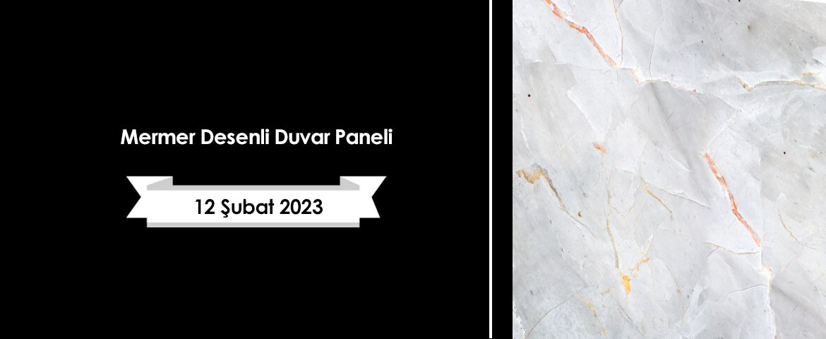 Mermer Desenli Duvar Paneli