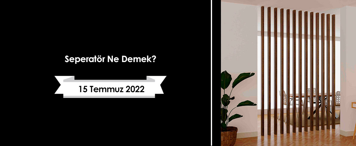 Seperatör Ne Demek?
