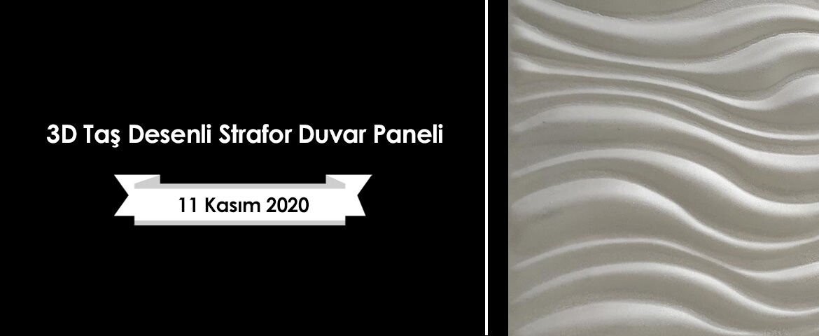 3D Taş Desenli Strafor Duvar Paneli