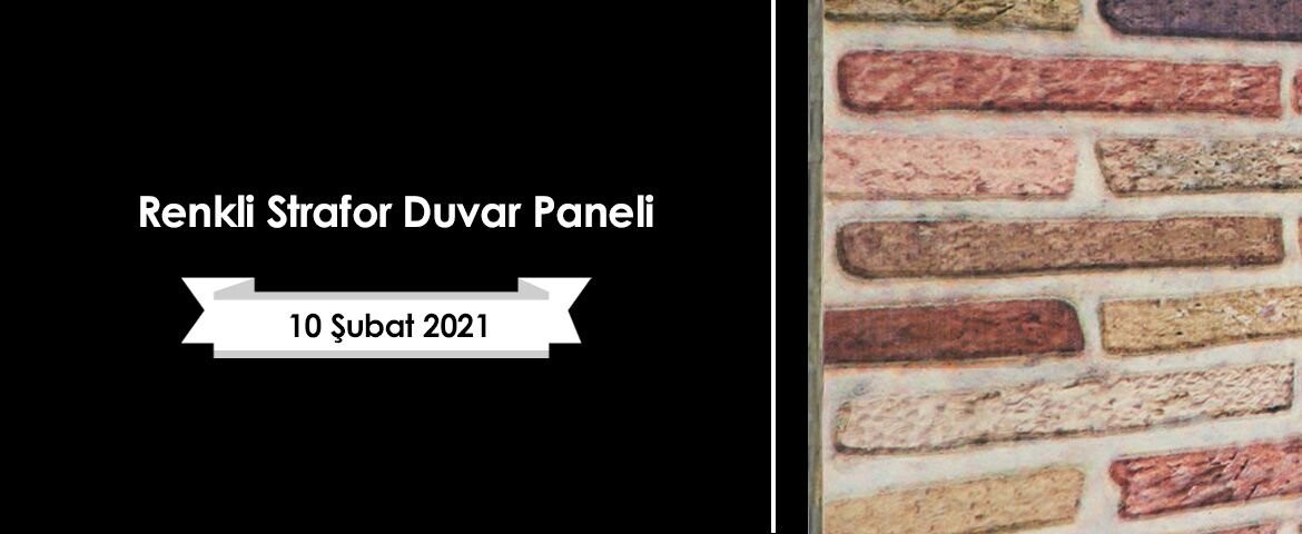 Renkli Strafor Duvar Paneli