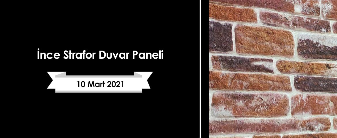 İnce Strafor Duvar Paneli