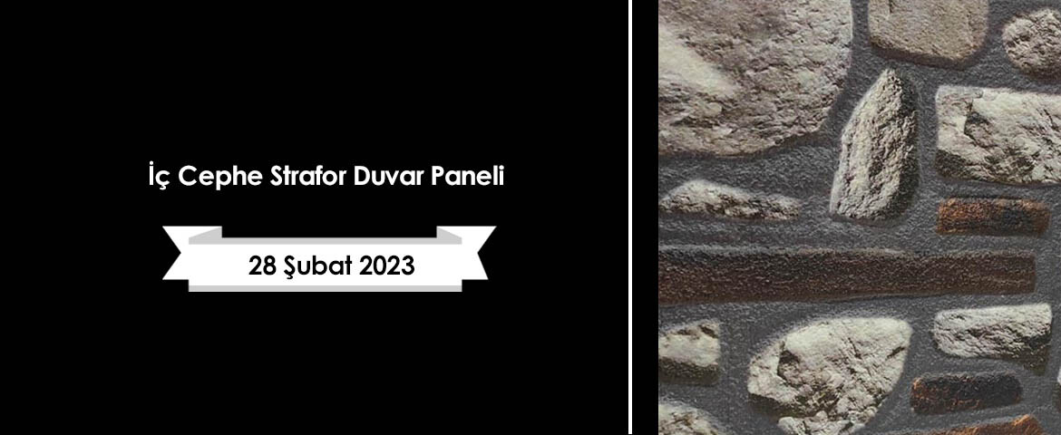 İç Cephe Strafor Duvar Paneli 