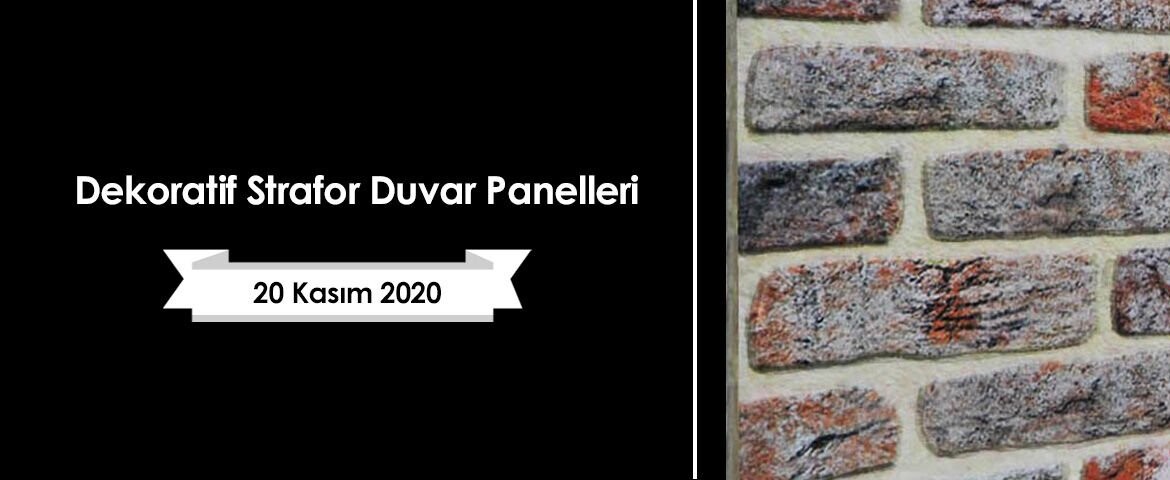 Dekoratif Strafor Duvar Panelleri