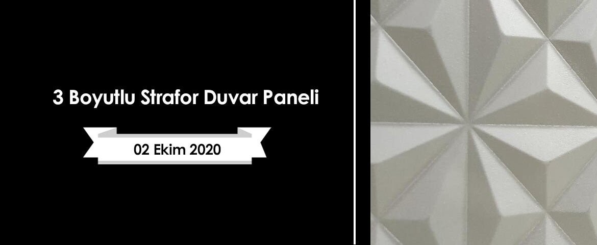 3 Boyutlu Strafor Duvar Paneli