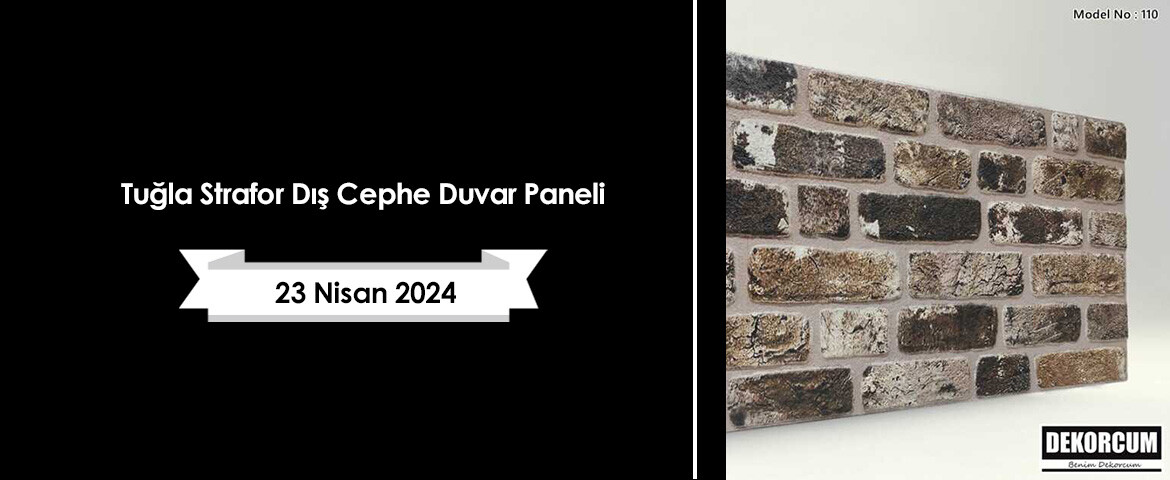 Tuğla Strafor Dış Cephe Duvar Paneli