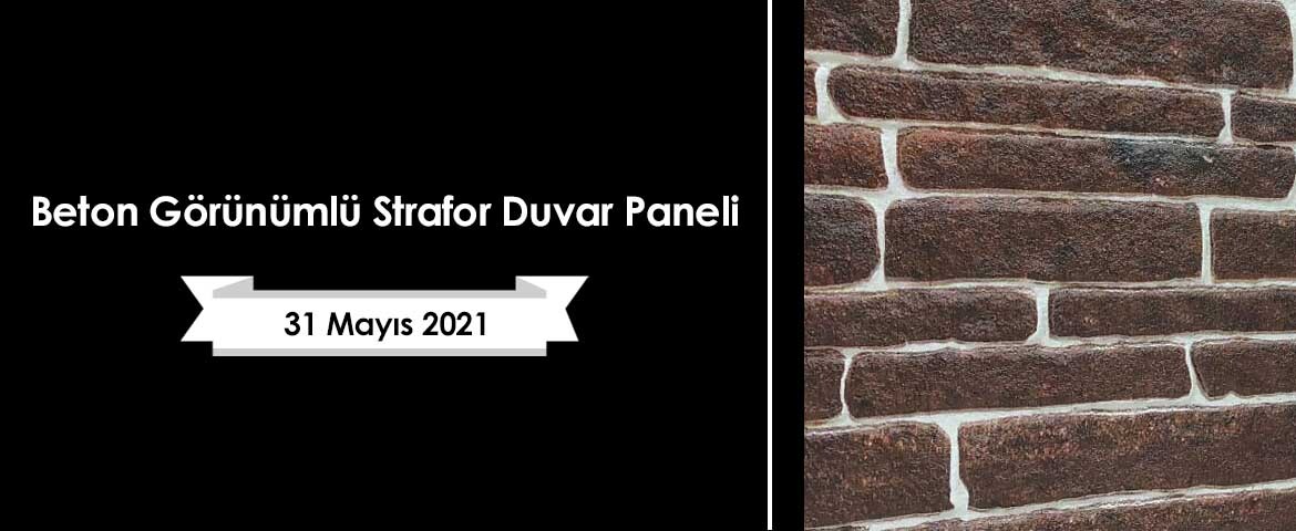 Beton Görünümlü Strafor Duvar Paneli