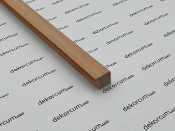 Ahşap Lambiri Alt Üst Kapama Çıtası Teak - DEKORCUM