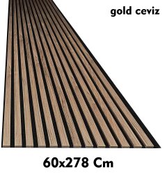 Akustik Esnek Keçeli Dekoratif Panel-Gold Ceviz - DEKORCUM