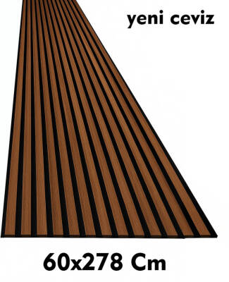 Akustik Esnek Keçeli Dekoratif Panel-Yeni Ceviz - 1