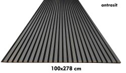 Akustik Esnek Keçeli Panel-Antrasit - DEKORCUM