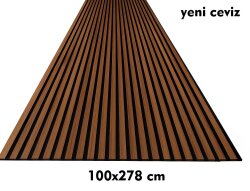Akustik Esnek Keçeli Panel-Yeni Ceviz - DEKORCUM
