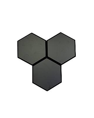 Altıgen Akustik Duvar Paneli - Antrasit - 2