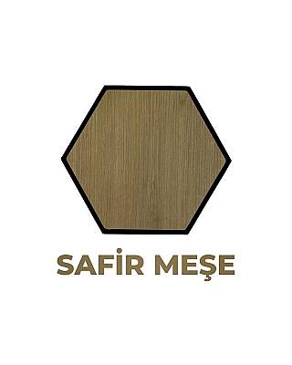 Altıgen Akustik Duvar Paneli - Safir Meşe - 1