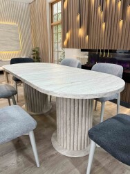 Bohem Oval Açılır Yemek Masası - DEKORCUM