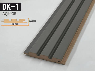 DK-1 Mdf Lambri Duvar Paneli 11cmx278cm-AÇIK GRİ - 1