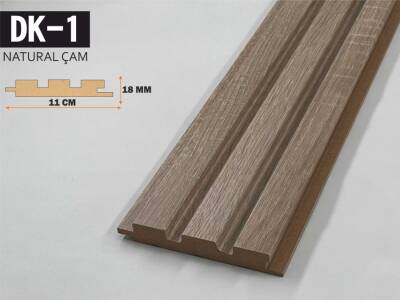 DK-1 Mdf Lambri Duvar Paneli 11cmx278cm-NATURAL ARİZONA ÇAM - 1