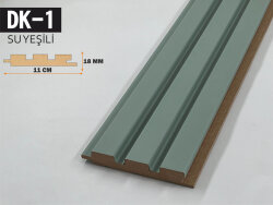 DK-1 Mdf Lambri Duvar Paneli 11cmx278cm-SU YEŞİLİ - DEKORCUM