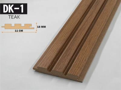 DK-1 Mdf Lambri Duvar Paneli 11cmx278cm-TEAK - 1