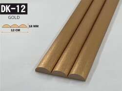 DK-12 Oval Mdf Lambri Duvar Paneli 12cmx278cm-GOLD - DEKORCUM