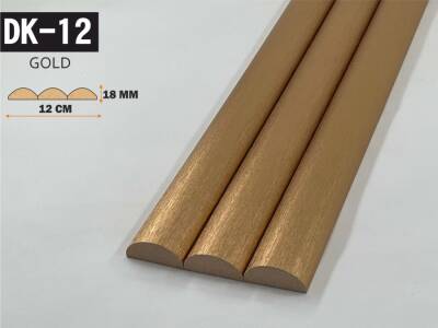 DK-12 Oval Mdf Lambri Duvar Paneli 12cmx278cm-GOLD - 1