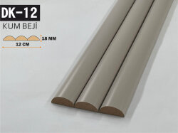 DK-12 Oval Mdf Lambri Duvar Paneli 12cmx278cm-KUM BEJİ - DEKORCUM