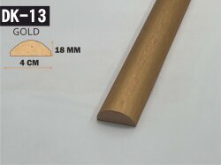 DK-13 Oval Dekoratif Mdf Duvar Çıtası 4cmx278cm-GOLD - DEKORCUM